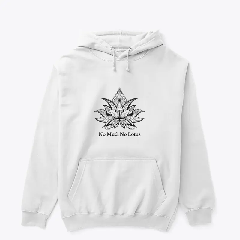 Unisex Hoodie Black Lotus Flower