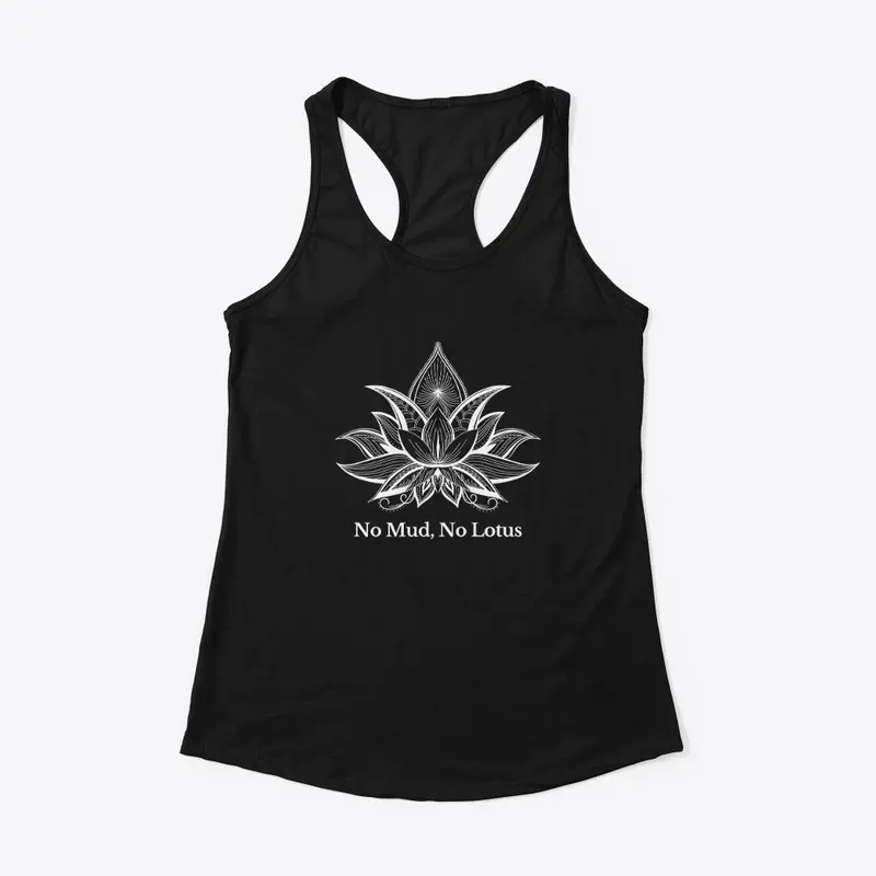 Racerback Tank | White Lotus Flower