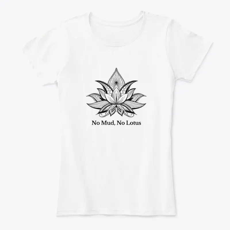 Women's Comfort Tee | Black Lotus Flower