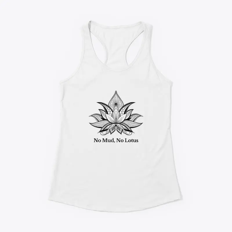 Racerback Tank | Black Lotus Flower