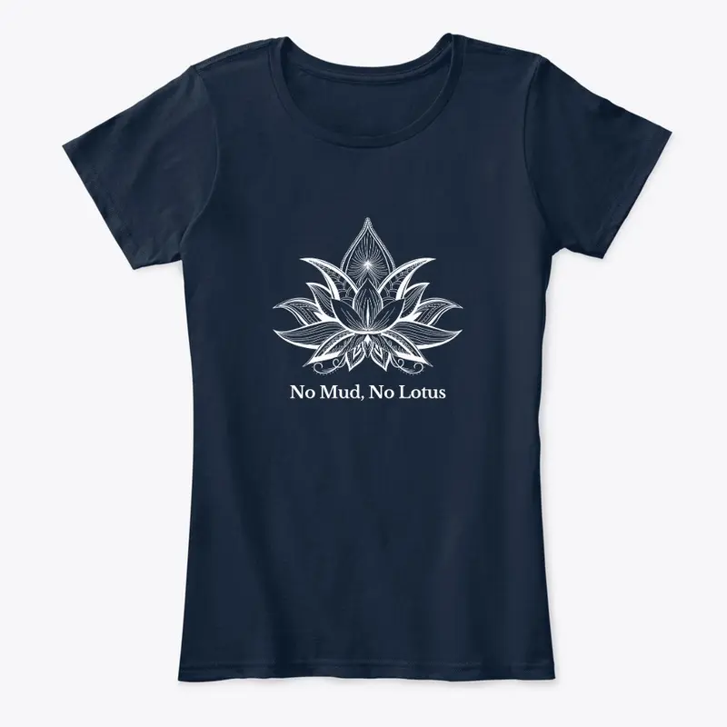 Women's Comfort Tee | White Lotus Flower