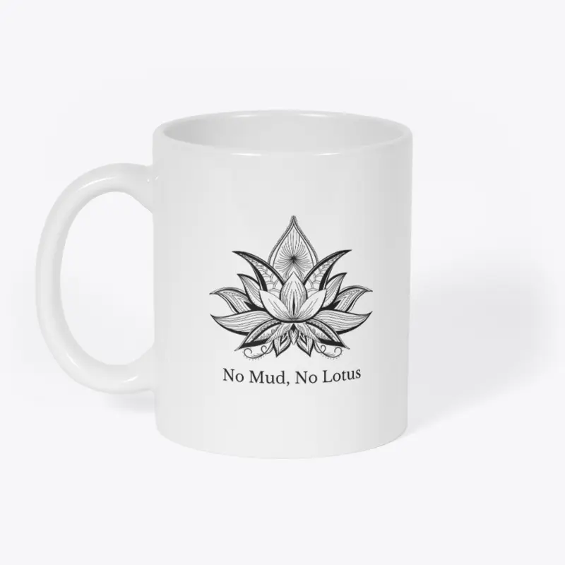 Lotus Coffee Mug | Black Lotus Flower