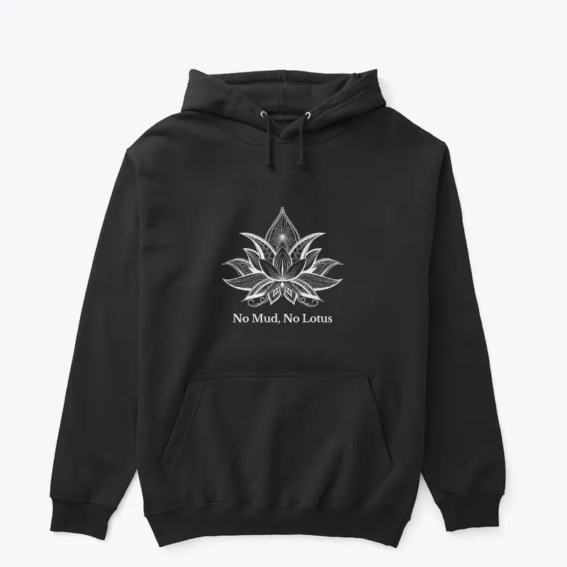 Unisex Hoodie White Lotus Flower